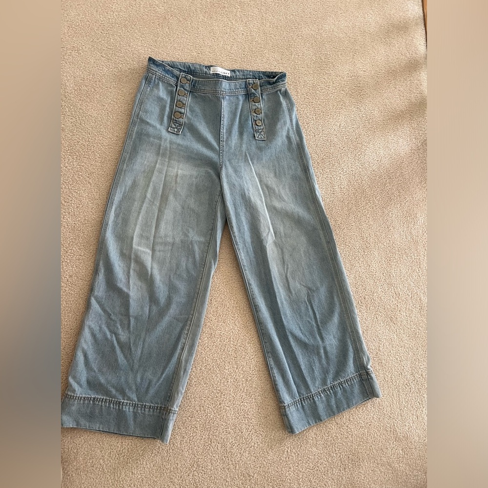 LOFT wide leg sailor jeans